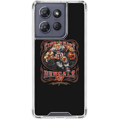 Liquid Blue NFL Cincinnati Bengals Running Back Moto G Play 5G (2025) Clear Case